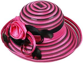 img 2 attached to Womens Kentucky Wedding Fascinator S027 Rose