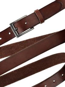 img 2 attached to 👔 Premium NYFASHION101 Cowhide Genuine Leather Skinny Men's Accessories: Sleek Style & Durability