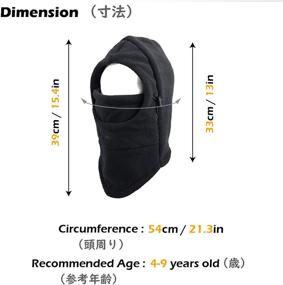 img 3 attached to TRIWONDER Cold Weather Fleece Balaclava for Toddlers Boys' Accessories