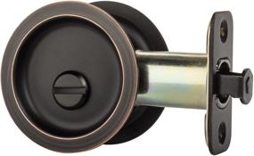 img 3 attached to 🚪 Dynasty Hardware Privacy Pocket Door Latch in Aged Oil Rubbed Bronze, Perfect for Bedrooms and Bathrooms