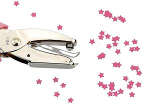 img 2 attached to 🌟 Jeemitery 20 Pack 1/4 Inch Star Shaped Metal Handheld Hole Paper Punch Punchers with Soft Handle for Tags, Clothing, Tickets – Efficient and Crafty Punching!