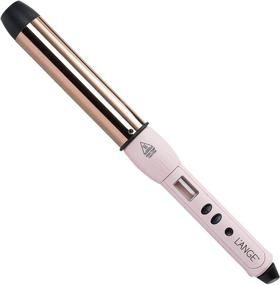 img 4 attached to 🌸 L'Ange Hair Lustré Curling Wand - Titanium Barrel - Available in 25mm (1 inch) or 32mm (1.25 inch) - Dual-Voltage Curling Wand for All Hair Types, Particularly Thick or Coarse Hair - Blush 1.25 inch (32mm) Titanium
