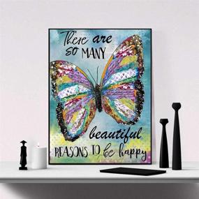 img 1 attached to 🖼️ Exquisite 5D Full Drill Diamond Painting: Round Embroidery Cross Stitch Arts Craft Canvas Wall Decor - Size 14X18 inches