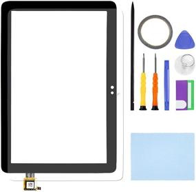 img 4 attached to High-Quality Touch Screen Digitizer Replacement for Amazon Kindle Fire HD8/HD8 Plus Tablet 10th Gen 2020 - Tempered Glass & Repair Toolkit Included