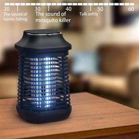 img 1 attached to 🦟 High Powered Waterproof Bug Zapper Outdoor/Indoor - 4200V Electric Mosquito Killer, 15W UVA Mosquito Lamp Bulb, Fly Traps Patio Insects Killer, Trap Killer for Home, Kitchen, Backyard, Camping