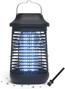 img 4 attached to 🦟 High Powered Waterproof Bug Zapper Outdoor/Indoor - 4200V Electric Mosquito Killer, 15W UVA Mosquito Lamp Bulb, Fly Traps Patio Insects Killer, Trap Killer for Home, Kitchen, Backyard, Camping