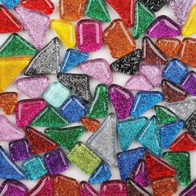 img 4 attached to Crystal Assorted Triangle Glitter Decoration Crafting