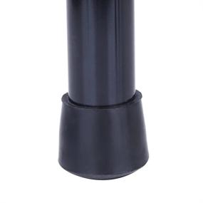 img 2 attached to 🪜 AKOAK 4-Piece Black Rubber Leg Tips Caps for Table and Chair - 1-1/4 Inch