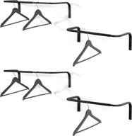 👗 bgt sofia clothes rack set of 4 - hanging closet organizer: adjustable & wall mount clothes rail laundry organizer steel, in black by brightmaison logo