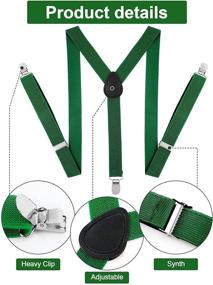 img 1 attached to 👔 Adjustable Shoulder Suspenders for Men - Satinior Accessories in Ties, Cummerbunds, and Pocket Squares