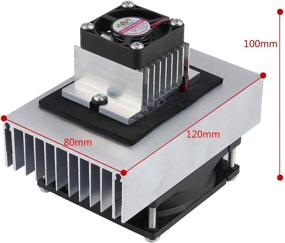 img 3 attached to 💨 WiMas DIY Peltier Cooler Kit: Efficient 12V Semiconductor Thermoelectric Cooling System with TEC1-12706 Peltier Heatsink Module Kit and Fan