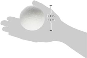 img 1 attached to 🔮 FloraCraft Styrofoam Balls 2-1/2" 6/Pkg - Ideal for Crafting and Decor - White"