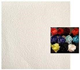 img 2 attached to 🌹 MasterChinese Origami Paper Flower Rose - 6x6" (15x15cm), White: Perfect for Craft Enthusiasts!