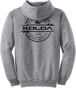 img 1 attached to Koloa Surf Surfboard Hoodie Hooded Sweatshirt Navy Men's Clothing in Active