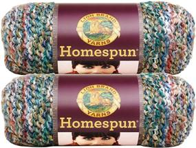 img 4 attached to 🔥 Get the Best Deal: Lion Brand Homespun Yarn (2-Pack) in Painted Desert #790-407 - Bulk Buying Option!
