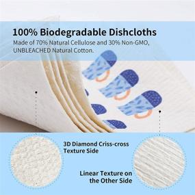 img 2 attached to WGCC Dishcloth Eco Friendly Reusable Cellulose