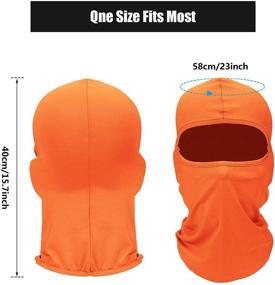 img 1 attached to 🌞 UV Protection Full Face Cover - 6 Pieces Ice Silk Balaclava for Men and Women, Ideal for Outdoor Sports