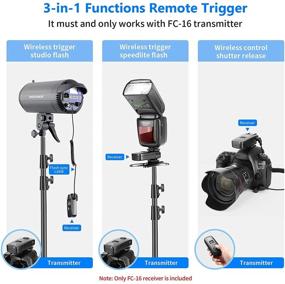 img 2 attached to 📷 Neewer FC-16 2.4 ГГц многофункциональный беспроводной приемник горячей обуви для вспышек Canon и Nikon DSLR камер