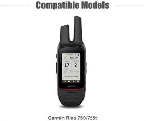 img 3 attached to TUSITA Silicone Protective Cover for Garmin Rino 750, 755T - Enhanced Handheld GPS Accessories