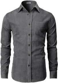 img 3 attached to H2H Casual Patterned BLACKIVORY CMTSTL144 Men's Clothing and Shirts