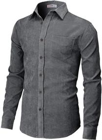 img 4 attached to H2H Casual Patterned BLACKIVORY CMTSTL144 Men's Clothing and Shirts