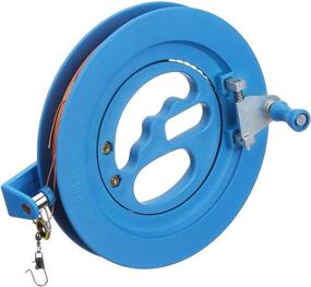 img 4 attached to 🔵 Blue 7 Inch Glow Castle Kite Reel Winder with Scroll Wheel Lock - Professional Outdoor Kite Accessories and Kite Line String Winder