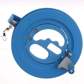 img 3 attached to 🔵 Blue 7 Inch Glow Castle Kite Reel Winder with Scroll Wheel Lock - Professional Outdoor Kite Accessories and Kite Line String Winder