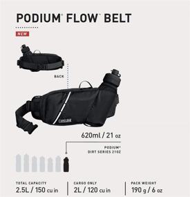 img 1 attached to CamelBak Podium Flow Bike Hydration Belt - Stay Hydrated on the Go with Easy Access Bottle Pocket - Includes Podium Dirt Series Bottle - Convenient Adjustable Waist Buckle - Secure Zipper Pocket - Ideal Riding Belt - 21 Ounce Capacity