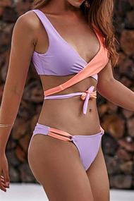 img 2 attached to SherryDC Womens Bikini Waisted Swimsuit Women's Clothing