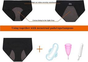 img 1 attached to 🩲 Nalwort Super Soft Protective Briefs: Premium Menstrual Period Panties for Women