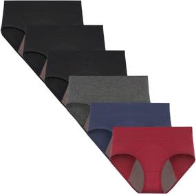 img 4 attached to 🩲 Nalwort Super Soft Protective Briefs: Premium Menstrual Period Panties for Women