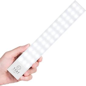 img 4 attached to 36 LED Battery Powered Closet Lights - BLS Super Bright Under Cabinet Lighting with Motion Sensor - Indoor Wireless Lights with Rechargeable 1500mah Battery for 120 Days Run Time