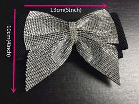 img 2 attached to Rhinestone Elastic Waistbunds Apparel Wedding Women's Accessories