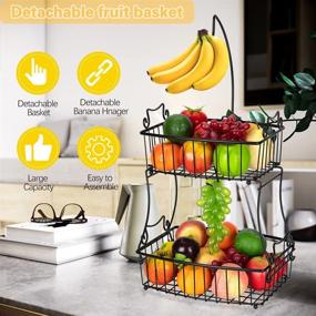 img 1 attached to 🥦 Bextsrack: Organize and Store Vegetables on Your Kitchen Countertop