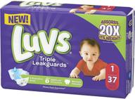 luvs triple leakguards diapers count diapering in disposable diapers logo