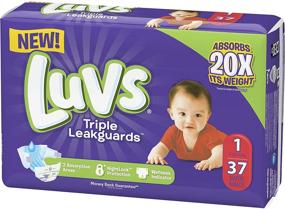 img 4 attached to Luvs Triple Leakguards Diapers Count Diapering in Disposable Diapers