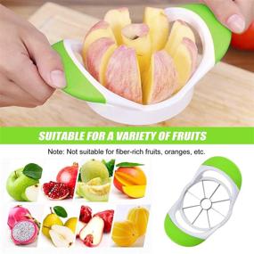 img 1 attached to 🍎 High-Performance Apple Slicer & Cutter - 8-Blade, Ultra-Sharp Stainless Steel Corer and Divider for 3.5-Inch Apples