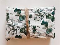 🌿 eucalyptus botanical tissue paper sheets by insidemynest - 30x20 gift wrap & box filler (pack of 20) logo
