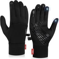 🧤 black cholewy winter gloves - touchscreen warm gloves for men and women: ideal for hiking, running, cycling, driving, and workout логотип