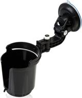 top-quality black recessed folding cup drink holder by zone tech - adjustable vehicle cup holder with premium durability logo