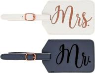 miamica mrs bridal luggage white travel accessories for luggage tags & handle wraps logo