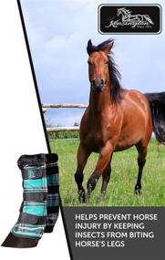 img 1 attached to 🐴 Kensington Protective Horse Fly Boots - Fleece Trimmed - Stay-Up Technology - Insect Bite & UV Ray Protection - Sold in Pairs (2 Boots)