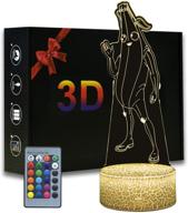 🎮 3d illusion night light abs base acrylic board with remote control - game series battle royale peely decor table lamp, perfect creative gifts for children, teens. ideal for birthdays, christmas логотип