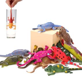 img 4 attached to 🦎 Axbotoy Color-Changing Realistic LIZARD Figurines - 10 Inch