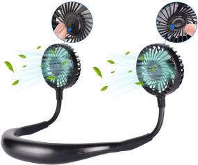 img 4 attached to Stay Cool with the Scurry Neck Fan: Portable, Hands-Free, and USB Rechargeable!