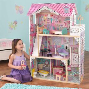 img 3 attached to 🏠 Enhance Your Child's Playtime with the KidKraft Annabelle Dollhouse and Furniture Set