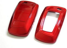 img 1 attached to 🔑 iJDMTOY Red Finish Key Fob Hard Shell Cover | BMW 1 2 3 4 5 6 7 Series X3 2nd Gen Smart Key