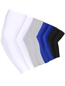 img 3 attached to 🧊 Stay Cool and Protected: 8 Pairs of Unisex Ice Silk UV Arm Cooling Sleeves