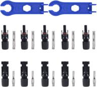 🔆 glarks 2pcs blue solar panel tool for easy assembly and disassembly, with 5 pair male/female connectors set for roof mounted solar panel on motorhome, rv, or camper logo