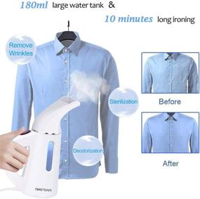 img 3 attached to MASTEAM Steamer for Clothes: Efficient Handheld Steamer for Garments, Perfect for Home and Travel with Automatic Shut-Off - 180ML Capacity